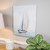 Watercolor Sailboat Canvas Wall Art - 19.5" x 15.75" - IMAGE 3