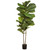63" Artificial Green Fiddle Leaf Potted Plant - IMAGE 1