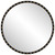 Distressed Round Wall Mirror - 50" - Black and Gold - IMAGE 1