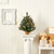 2’ Pre-Lit Frosted Pinecones and Burlap Artificial Christmas Tree, Clear LED Lights - IMAGE 5
