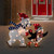 41.25" Lighted Ice Skating Polar Bear and Penguin Outdoor Christmas Decoration - IMAGE 2