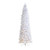 10’ Pre-Lit Slim White Artificial Christmas Tree, Clear LED Lights - IMAGE 1