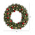 Pre-Lit Frosted Artificial Christmas Wreath, 48-Inch, LED Lights