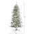 6’ Pre-Lit Flocked Livingston Fir with Cones Artificial Christmas Tree, Clear LED Lights - IMAGE 2