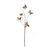 Butterflies Artificial Sprays - 39" - Orange and Brown - Set of 6 - IMAGE 3