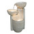 3-Tier Cascading Outdoor Garden Water Bowl Fountain - 25.5" - Beige and Gray - IMAGE 1
