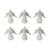 Rustic Angel Figurines - 6.25” - White - Set of 6 - IMAGE 2