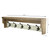 31.5" Brown and White Farm Style 5 Hook Coat Hanger - IMAGE 5