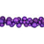 3-Finish Shatterproof Ball Christmas Garland - 6' x 3.5" - Purple - Unlit - IMAGE 4