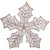 7.25" White Snowflake Christmas Tabletop Decoration - IMAGE 1