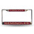 6" x 12" Red and Silver Colored College Florida State Seminoles Rectangular License Plate Cover - IMAGE 1