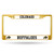 6" x 12" Gold Colored and Black College Colorado Buffaloes License Plate Cover - IMAGE 1