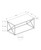 Rectangular Metal Coffee Table - 40.5" - Black and White - IMAGE 4
