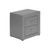 Nightstand Accent Table with Drawers - 20.75" - Gray - IMAGE 1
