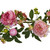 5' x 5" Pink and Red Artificial Spring Floral Garland, Unlit - IMAGE 2