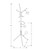 Metal Coat Rack with Umbrella Holder - 68" - White - IMAGE 4