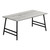 Rectangular Two Tone Coffee Table - 40" - Gray and Black - IMAGE 1