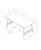 Rectangular Two Tone Coffee Table - 40" - Gray and Black - IMAGE 5