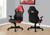Adjustable Armrest Ergonomic Office Chair - 45.75" - Red and Black - IMAGE 2