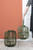 Vintage Style Bamboo Candle Lantern - 17" - Green - IMAGE 3