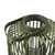 Vintage Style Bamboo Candle Lantern - 17" - Green