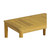 4pc Loveseat with Cocktail Table and Chairs Outdoor Patio Set - 47" - Cream - IMAGE 3