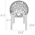 31" White Glossy Stackable Outdoor Patio Dining Chair