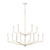 Wide 12-Light Ceiling Chandelier - 40" - Beige - IMAGE 1