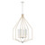 6-Light Coastal Hanging Pendant Ceiling Fixture - 44.25'' - Beige and White - IMAGE 3