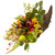 Apples, Berries and Pears Artificial Fall Harvest Cornucopia - 20" - Brown and Green