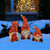 LED Lighted Gnome Family Christmas Yard Decoration - 32" - Red and White - Warm White Lights - IMAGE 3