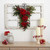 27" Hydrangea Artificial Christmas Teardrop Swag, Unlit - IMAGE 2