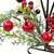 Apples and Berries Christmas Pillar Candle Holder - 10" - Green and Red