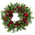 Crabapple and Berries Boxwood and Pine Artificial Christmas Wreath - 26" - Unlit - IMAGE 2