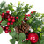 Crabapple and Berries Boxwood and Pine Artificial Christmas Wreath - 26" - Unlit - IMAGE 5
