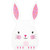 Easter Bunny Party Treat Cello Bags - 9" - White and Pink - Club Pack of 240 - IMAGE 1