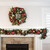 30" Battery Operated Green Scarlet Hydrangea LED Artificial Christmas Wreath - White Lights - IMAGE 3