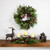 Holly and Berries Christmas Pillar Candle Holder with Pine Cones - 28" - IMAGE 2