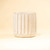 Rustic Fluted Pot - 10" - White - IMAGE 1