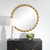 Carved Frame Round Wall Mirror - 39.25" - Gold - IMAGE 2
