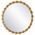 Carved Frame Round Wall Mirror - 39.25" - Gold - IMAGE 4