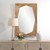 Geometric Framed Rectangular Wall Mirror - 52.25" - Brown - IMAGE 2