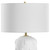 Solid Textured Table Lamp with Drum Shade - 26.25" - White - IMAGE 6