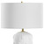 Solid Textured Table Lamp with Drum Shade - 26.25" - White