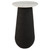 Marble Top Curved Eclipse Accent Table - 24.75" - Black and White - IMAGE 1