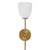 Classic Wall Sconce Lighting Fixtures - 18.25" - Brass and White