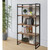 Handmade Five Tier Foldable Corner Shelf - 60.25" - Brown and Gray - IMAGE 3