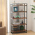 Handmade Five Tier Foldable Corner Shelf - 60.25" - Brown and Gray - IMAGE 5