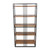Handmade Five Tier Foldable Corner Shelf - 60.25" - Brown and Gray