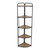 Handmade Five Tier Foldable Corner Shelf - 61.75" - Brown and Gray - IMAGE 2